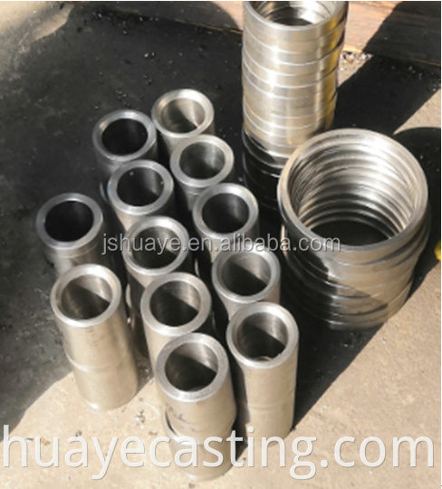 Customized sand casting shot blasting QT450 profile flanges for heat treatment industry